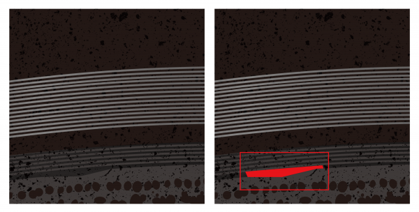 AI inspection of dicing blade defects
