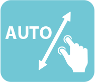 graphic showing the word 'AUTO', an arrow, and a hand