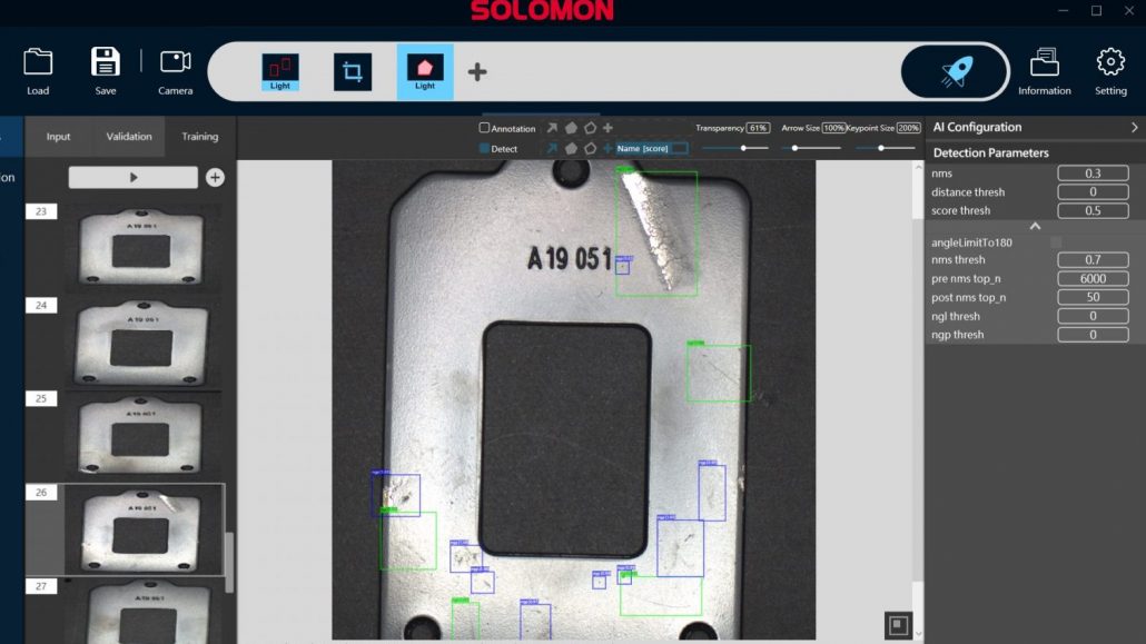 Defect inspection of metal casing using SolVision AI visual inspection software
