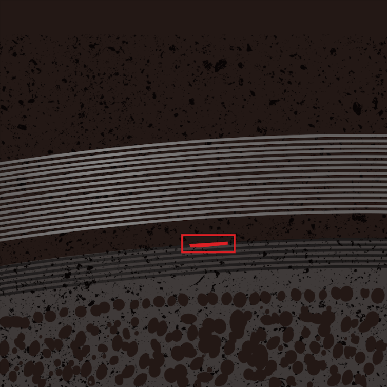 Wafer dicing knife defect detection case