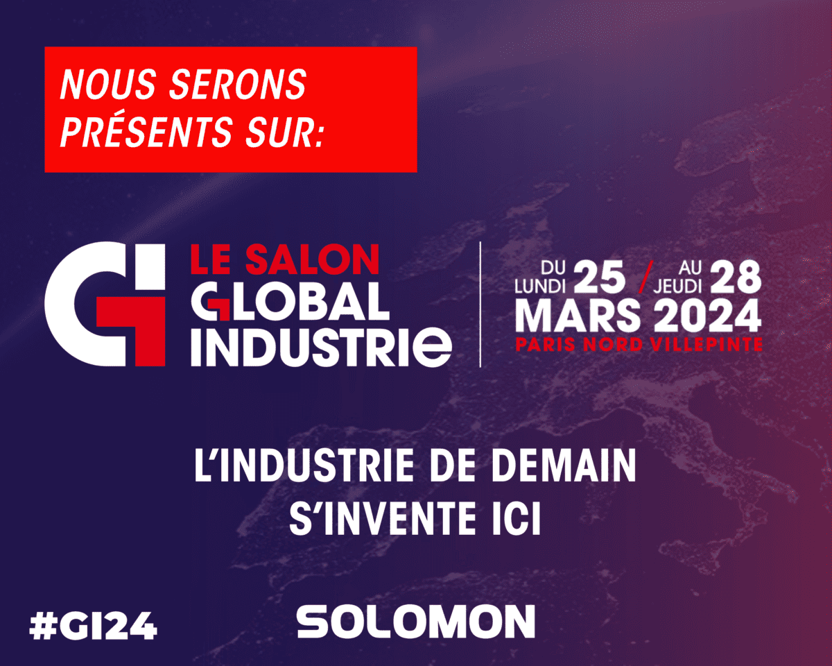 Global Industrie flyer avec Solomon logo