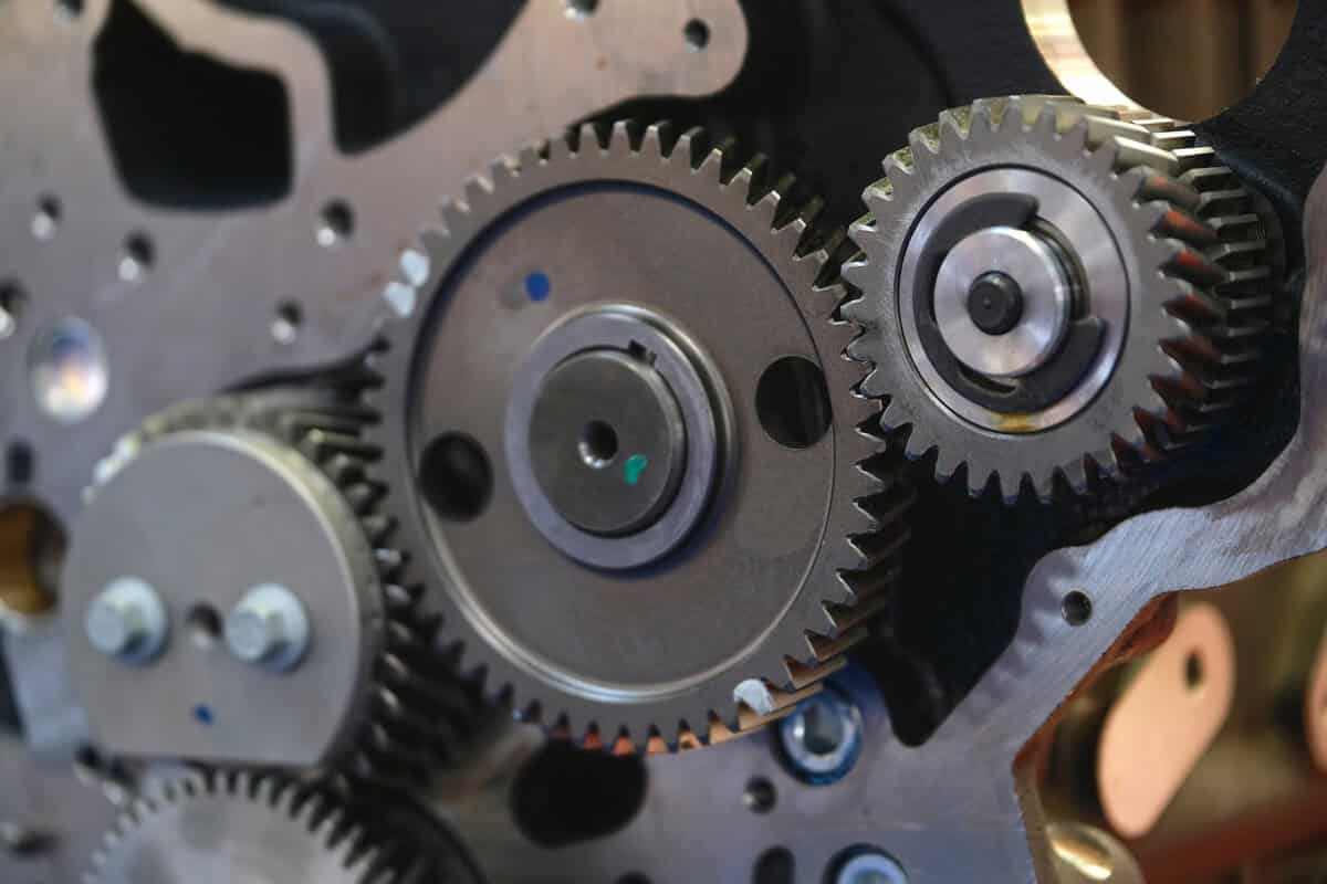 Gearwheels gearwheels of a car engine valve train