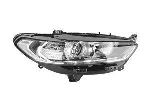 front car headlight isolated on a white background