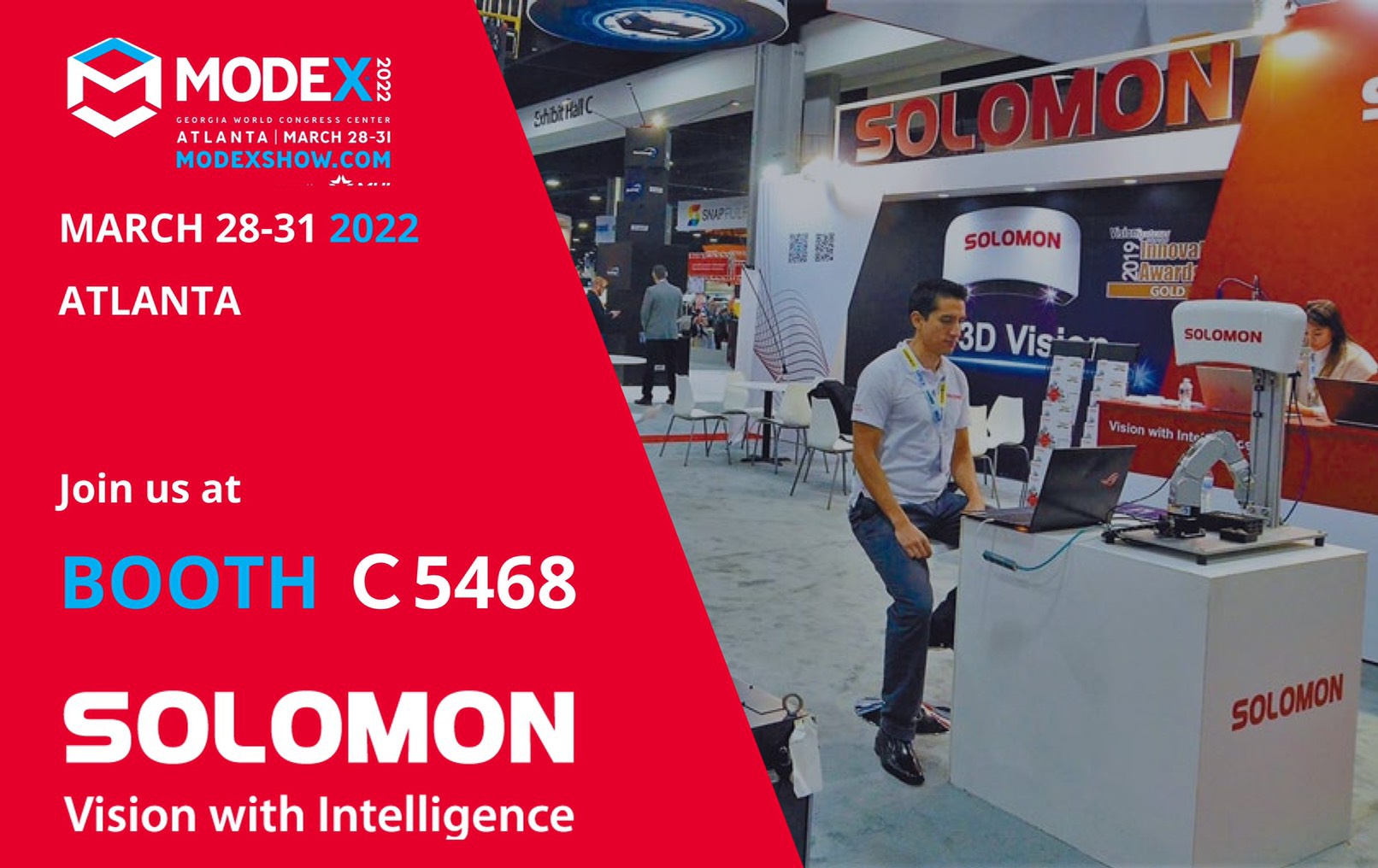 Solomon at Modex 2022 booth C5468