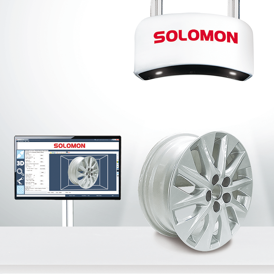 Solomon Solscan industrial 3D camera scanning car alloy wheel