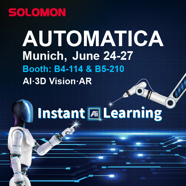 Solomon at Automatica 2025 flyer