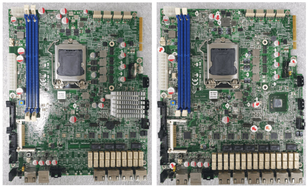 AI visual inspection of electronic components
