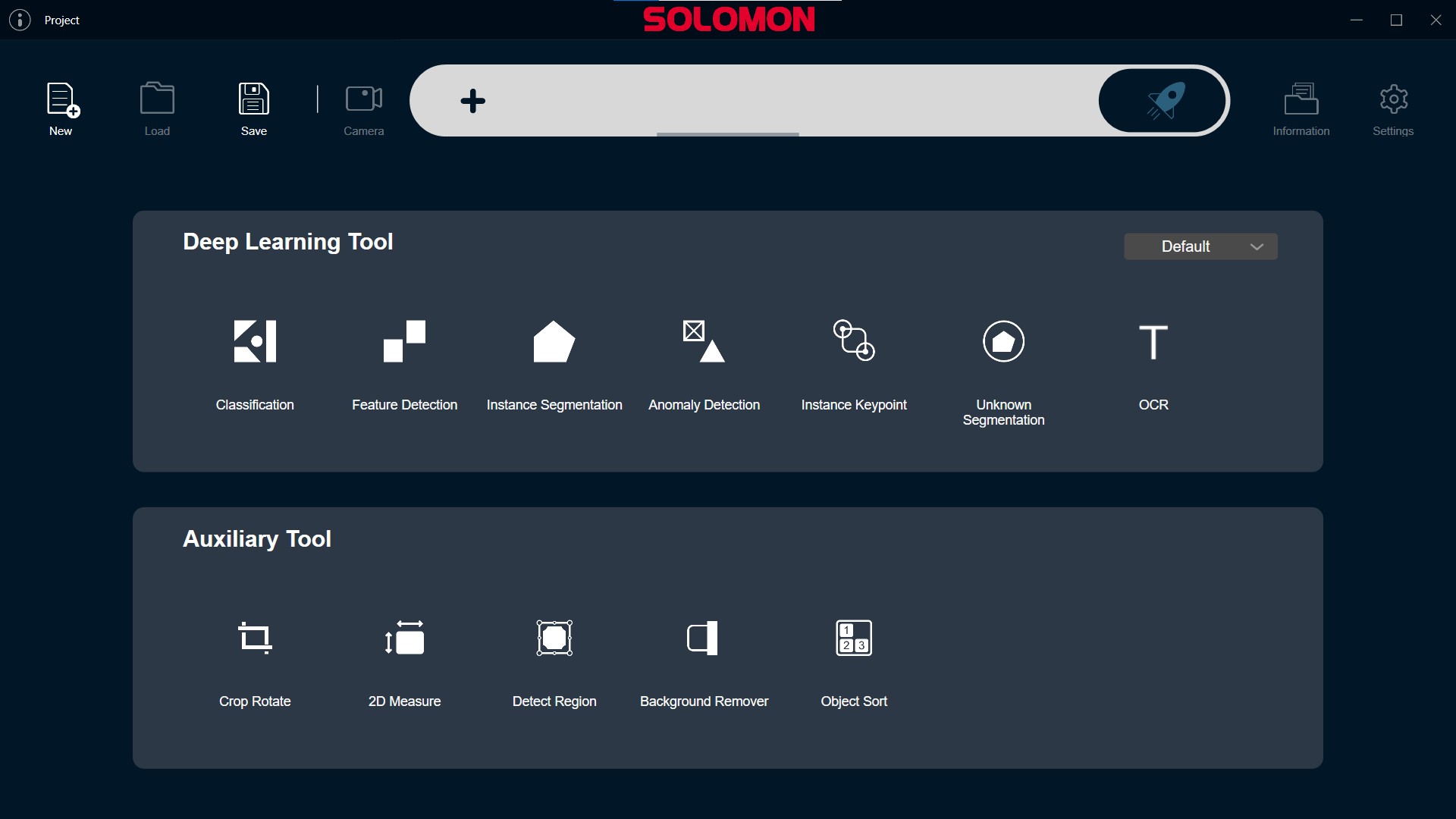screenshot of SolVision machine vision software interface