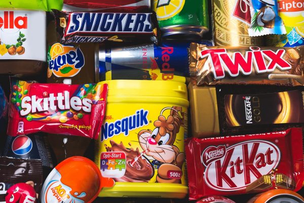 Selection of branded processed foods and snacks Selection of branded processed foods and snacks