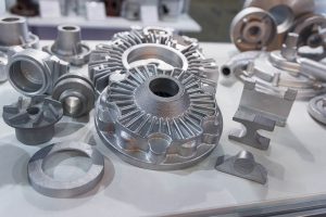 Selection of metal engine parts