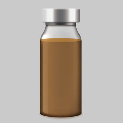 NG: Discoloration SolVision AI detects discoloration in a pharmaceutical vial during automated quality inspection.