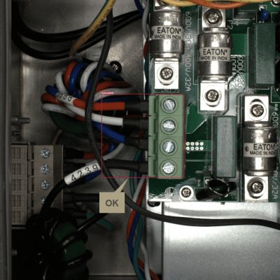 Wiring position and missing detection case